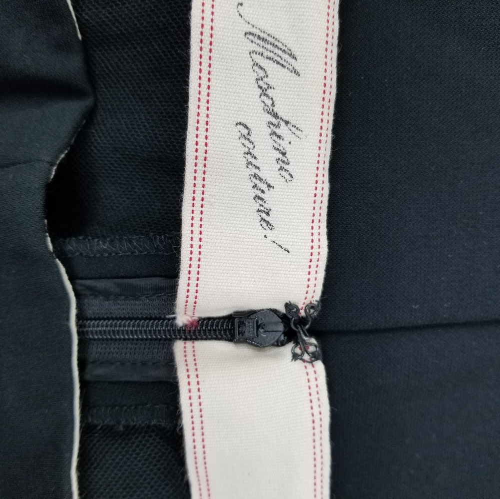 Vintage Moschino Couture Skirt Black Darted Mesh Trim Hem Pencil Womens Size 6 - Picture 13 of 13